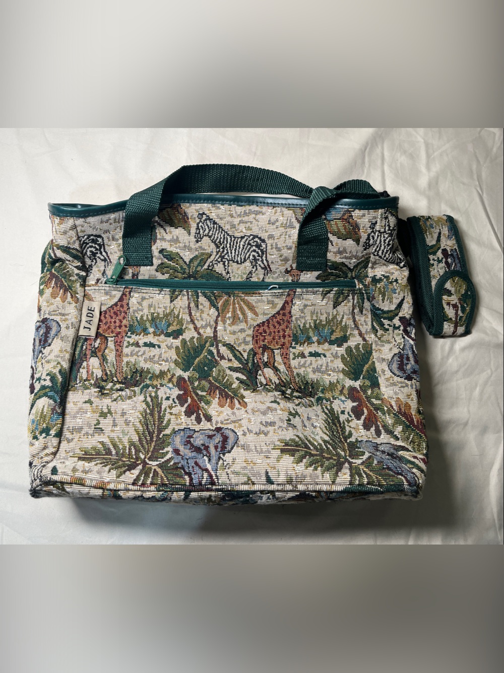 Jade Safari Tapestry Travel Tote